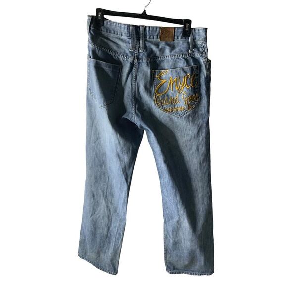 Enyce Brand Good Common Trend Jeans Men's Size 36 Embroidered Relaxed Fit Denim - Picture 2 of 10